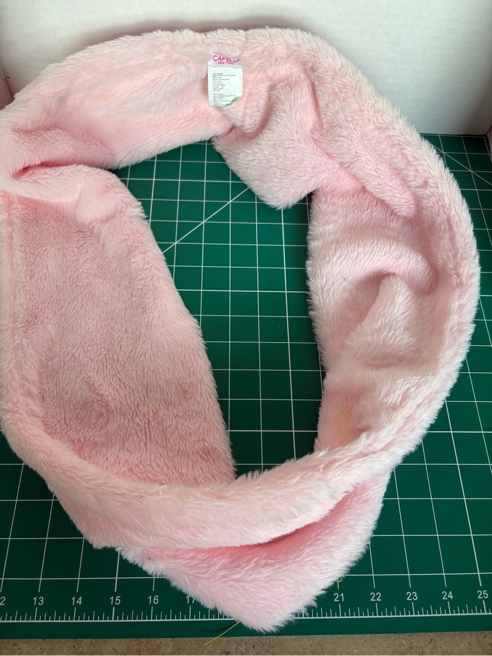 Capelli of New York Plush Light Pink Infinity Scarf